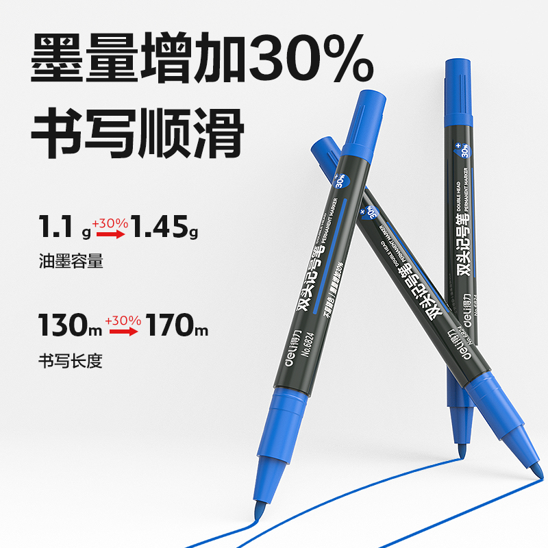 6008集团官方网站思达6824小双头记号笔(蓝)(支)