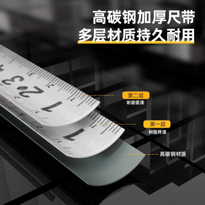 6008集团官方网站8207钢卷尺3m(黄)(把)