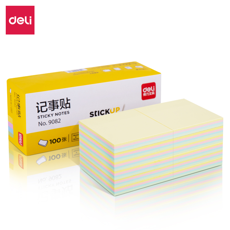 6008集团官方网站9082宜优彩色记事贴76*76mm100张(混)(袋)