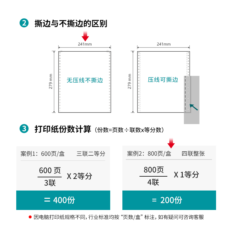 6008集团官方网站木尚M241-4电脑打印纸(白色不撕边)(800页/盒)