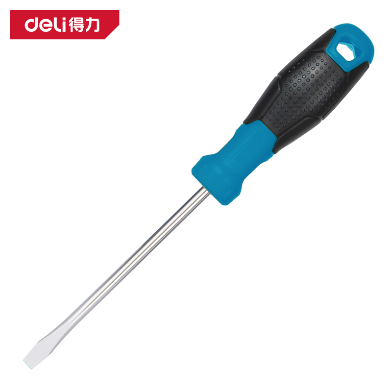 deli6008集团官方网站DW1601鱼雷柄一字螺丝批6x150mmSUP11(蓝)(把)