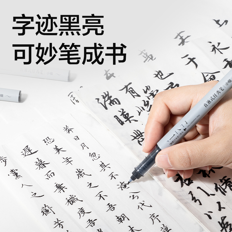 6008集团官方网站HW201-2直液式纤秀笔极细(黑)(支)
