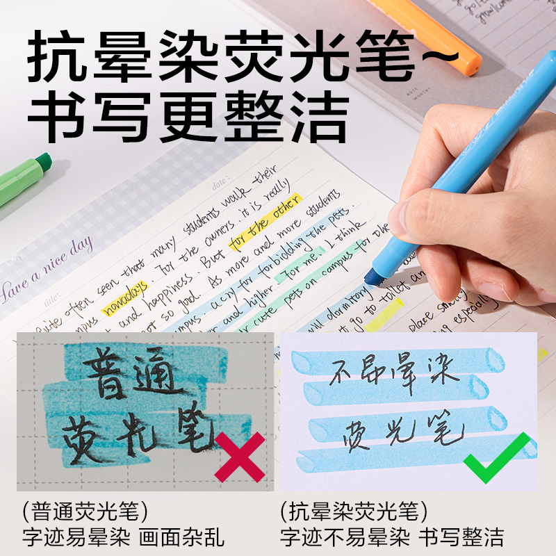 6008集团官方网站SK450印印酱抗晕染荧光笔缤纷色系(混)(6支/盒)