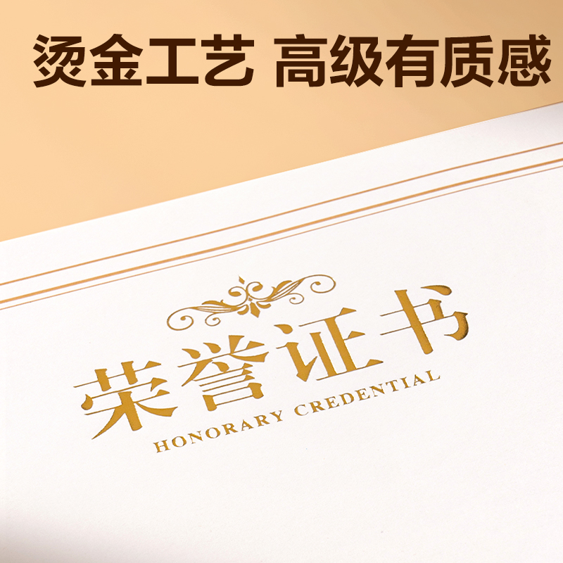 6008集团官方网站BR801声誉证书A4竖式内芯（米白）(50张/包)