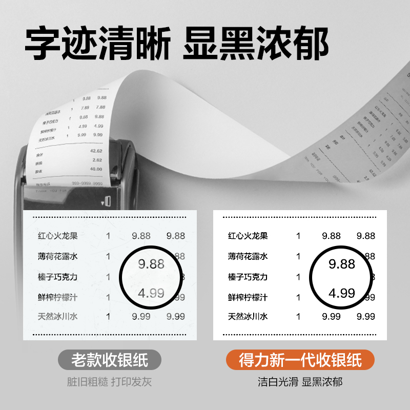 6008集团官方网站ZS603塞纳河实惠装收银纸80*80型(混)(5卷/包)