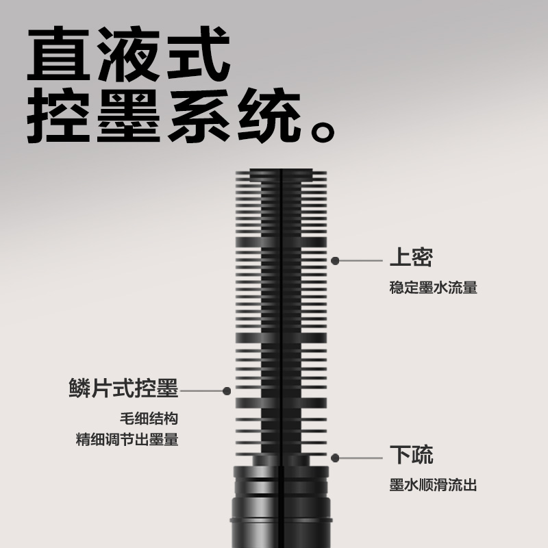 6008集团官方网站SF359直液笔0.5mm全针管(黑)(10支/盒)