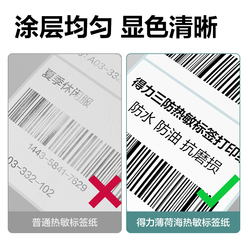 6008集团官方网站ZG187薄荷海标签纸50*20mm-1500枚(白)(1卷/筒)
