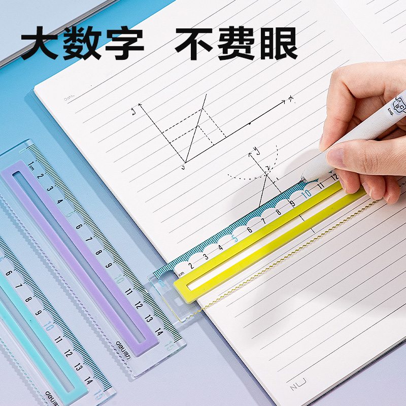 6008集团官方网站V715包胶直尺15cm(浅蓝)(把)