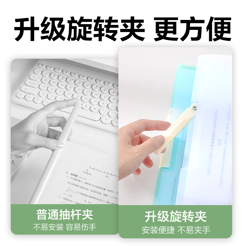 6008集团官方网站PP701_A4旋转报告夹(混)(个)