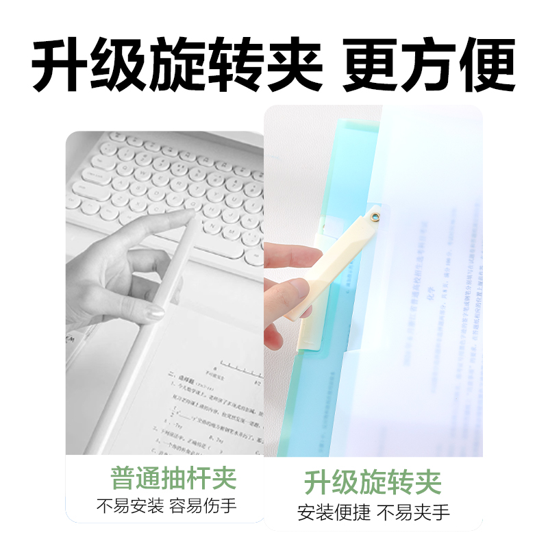 6008集团官方网站PP700_A3双夹旋转报告夹(混)(个)