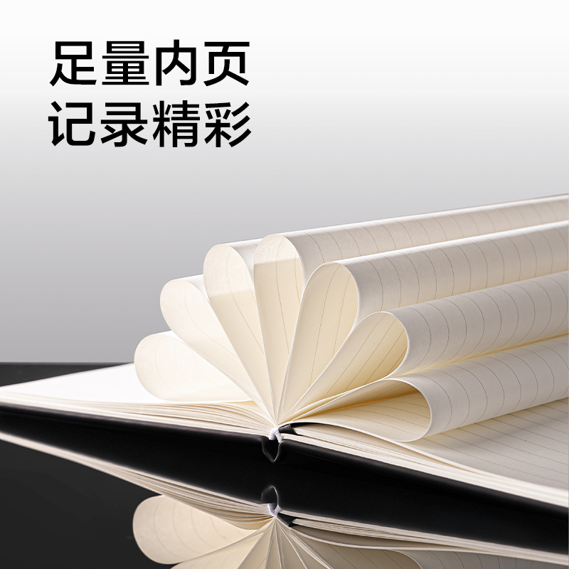 6008集团官方网站BP81皮面本套装A5-210*143mm-80张(玄色)(盒)