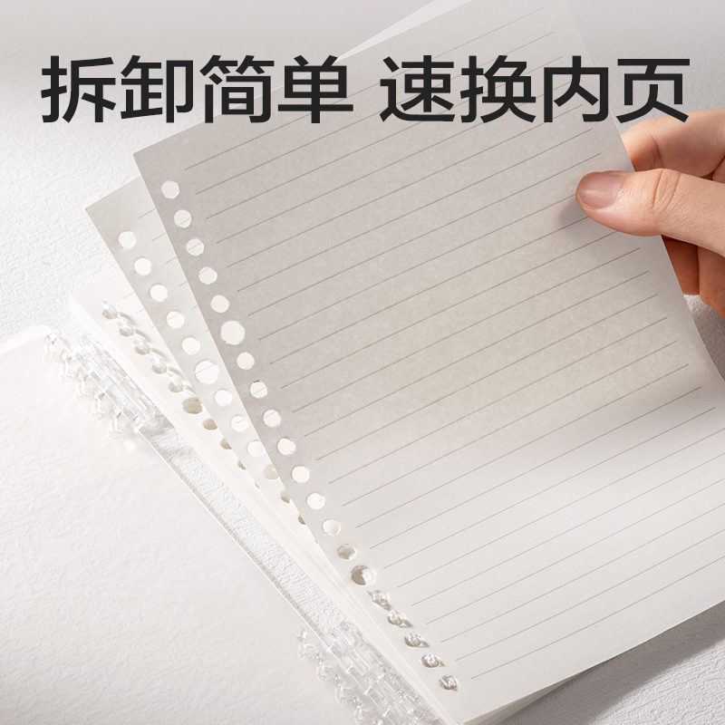 6008集团官方网站HA5-10可开合活页本PP壳(灰色-可开合)(本)