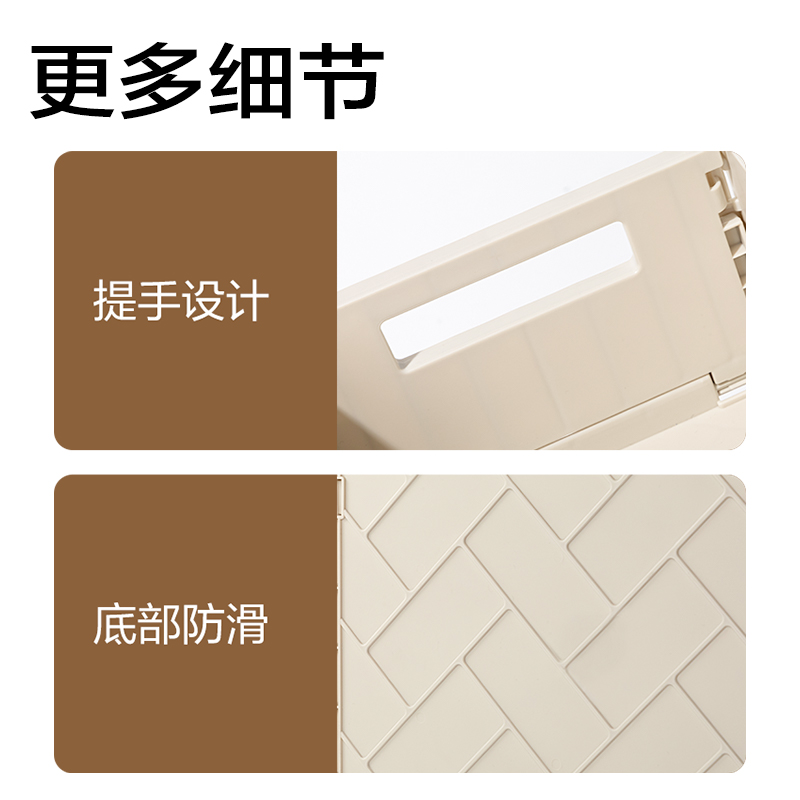 6008集团官方网站XDM101折叠收纳盒(小号)(灰色)(个)