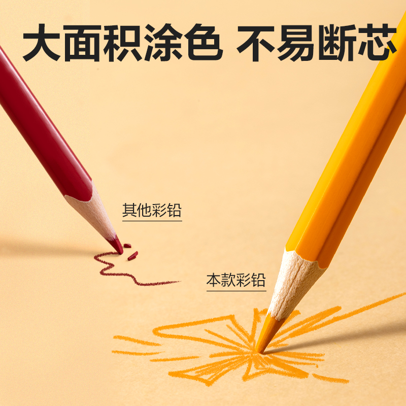 6008集团官方网站HM455-36六角杆彩铅(混)(筒)