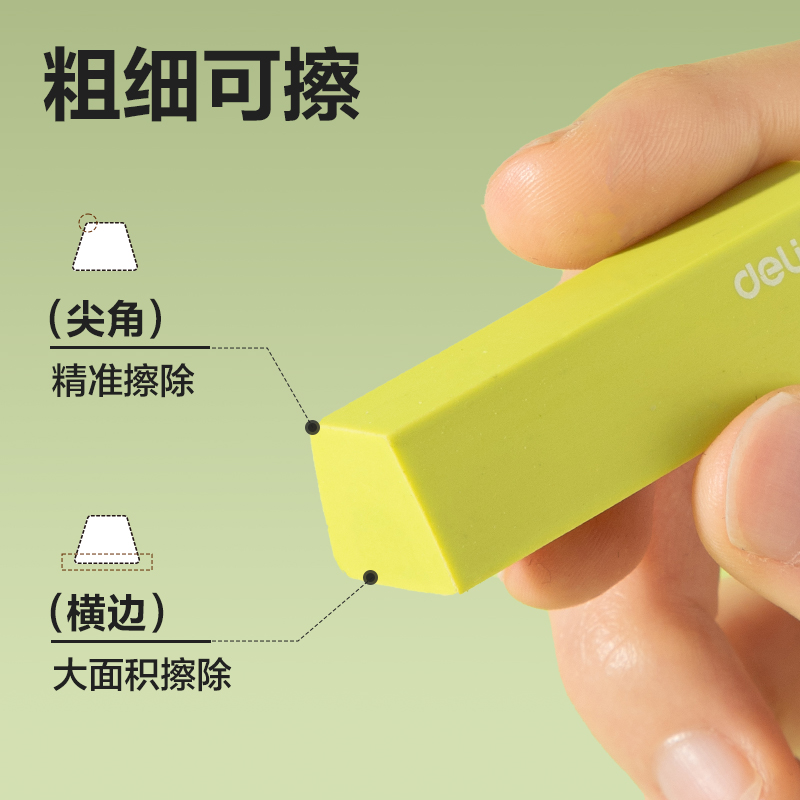 6008集团官方网站VP513五块装巧克力皮擦(抹茶色)(盒)