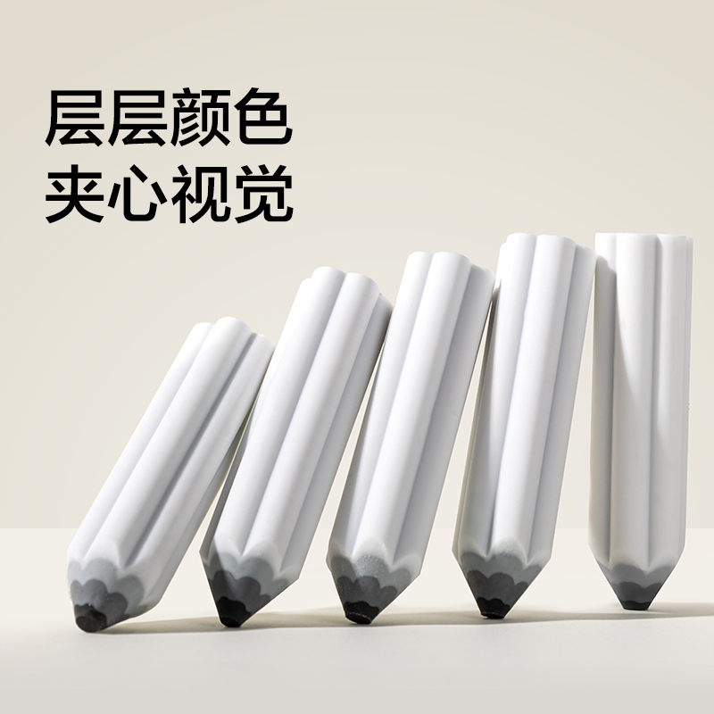 纽赛NS783笔形易握橡皮擦(白)(盒)