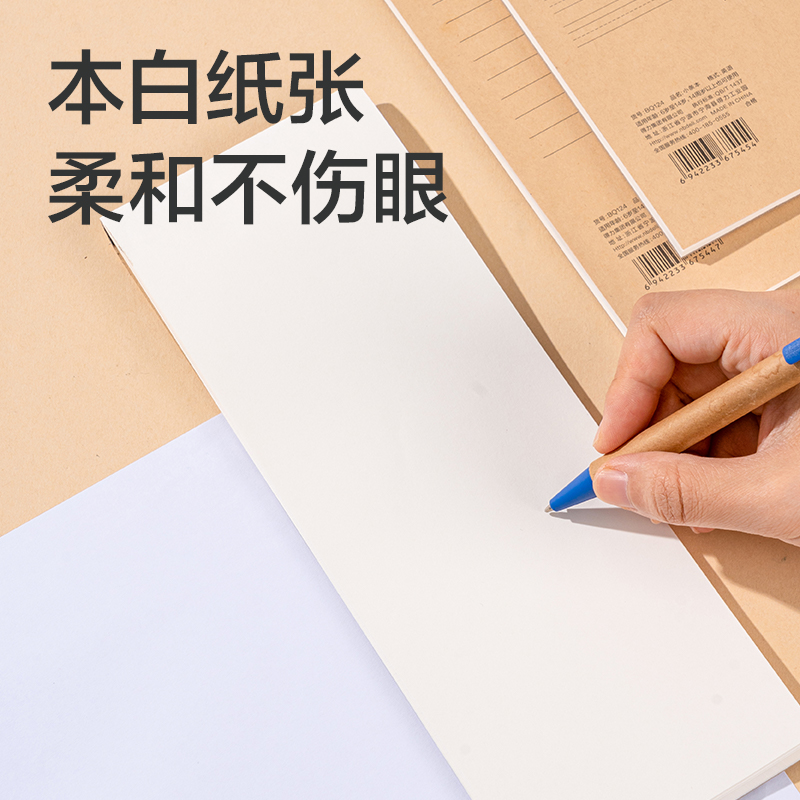 6008集团官方网站BQ124牛皮纸小条本-248mm*89mm 30张(空缺)(本)