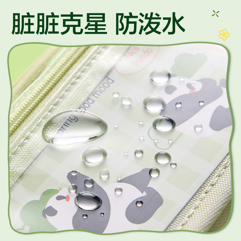6008集团官方网站BC435熊猫痛包笔袋(绿)(个)