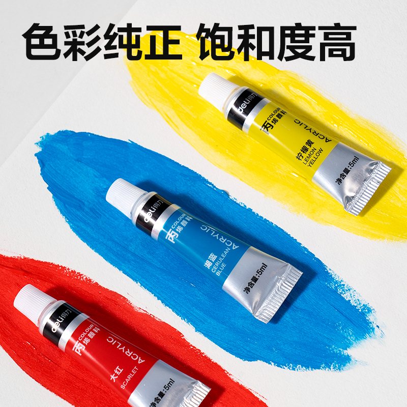 6008集团官方网站HS316-12丙烯画5ml颜料套装(混色)（12色/盒）