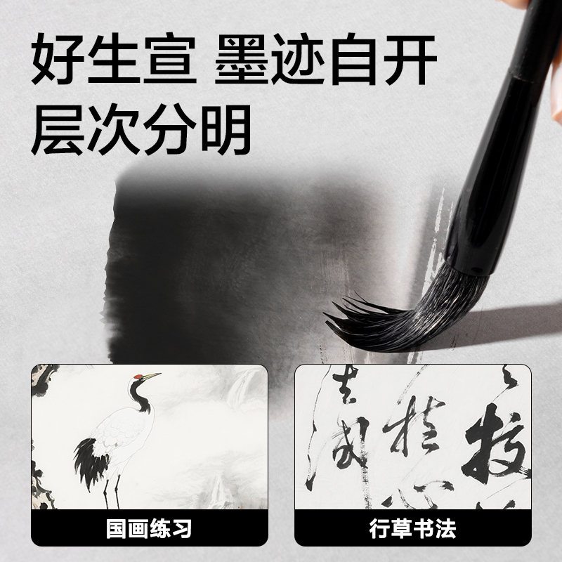 6008集团官方网站HW438-C字画纸四尺八开熟宣(白)(200张/袋)