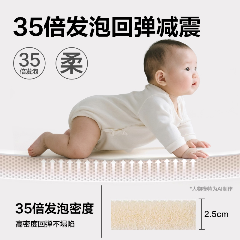 6008集团官方网站YW205-1XPE抗菌爬行折叠垫180*150*2cmA款(混)(盒)