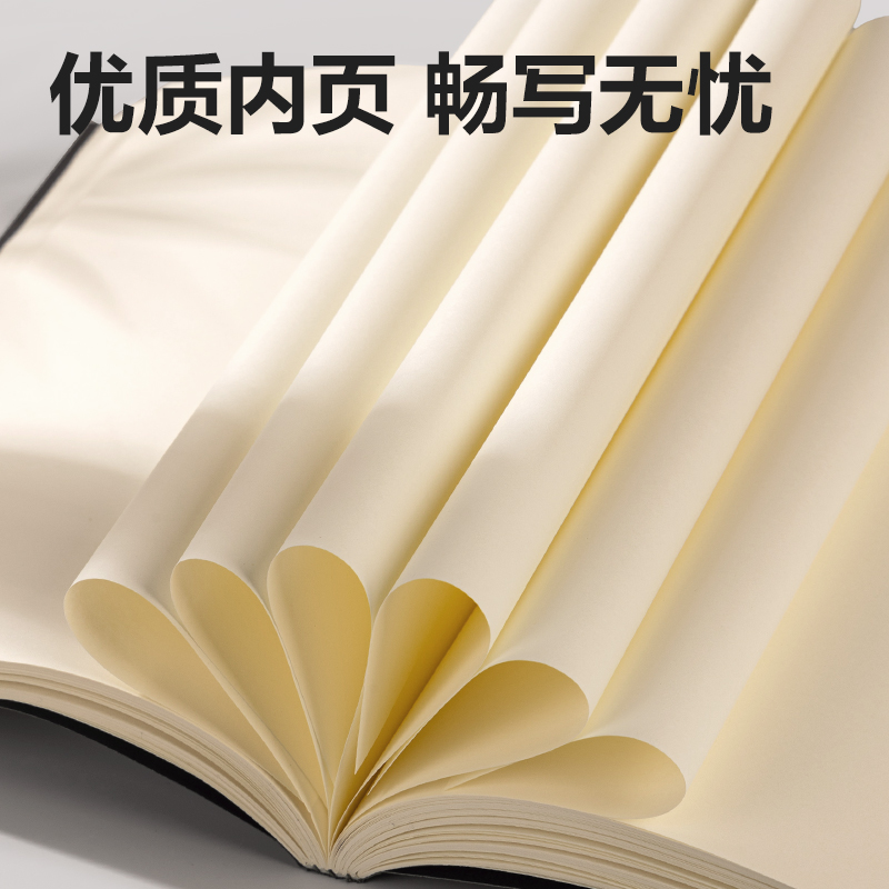 6008集团官方网站JA5128锁线胶装本(玄色-空缺)(1本/包)