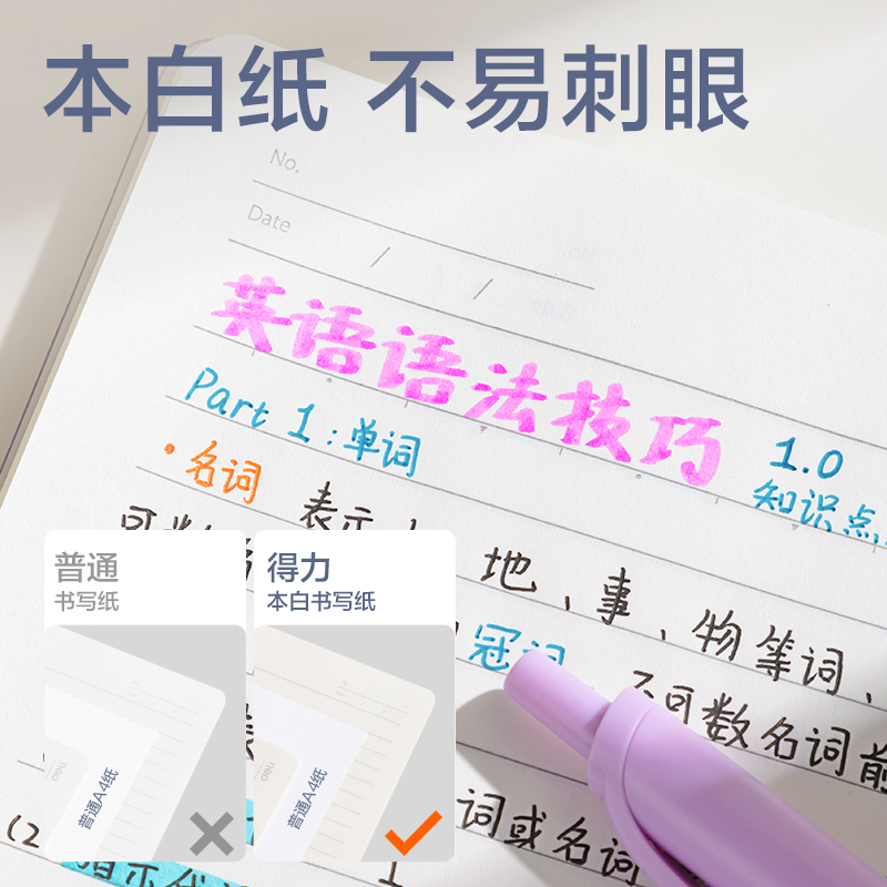 6008集团官方网站BDHB5-03觅光可开合活页本-B5 50张(蓝)(本)