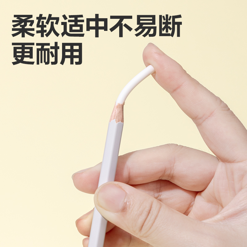6008集团官方网站VP520六支彩盒装细杆铅笔橡皮擦(混)(盒)