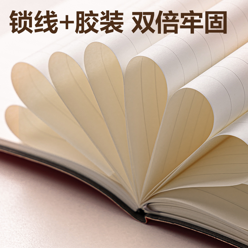 6008集团官方网站DP401皮面本16K-80张（玄色）(本)