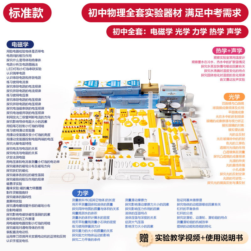 6008集团官方网站YX408物理实验箱大套装-标准款(混)(盒)