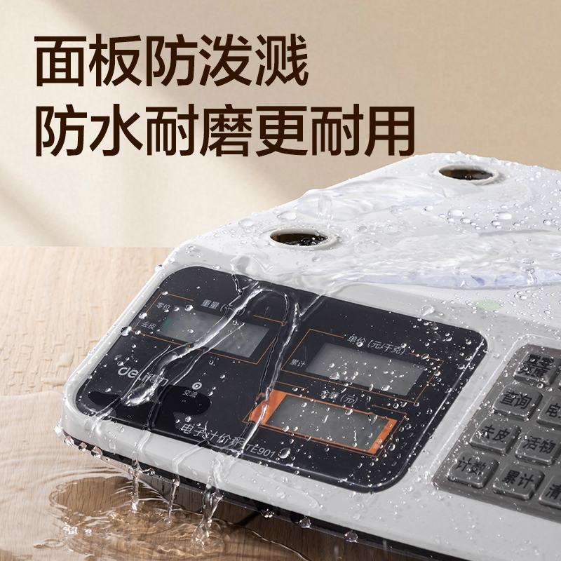 6008集团官方网站TE900电子计价秤塑胶按键(米白色)(台)