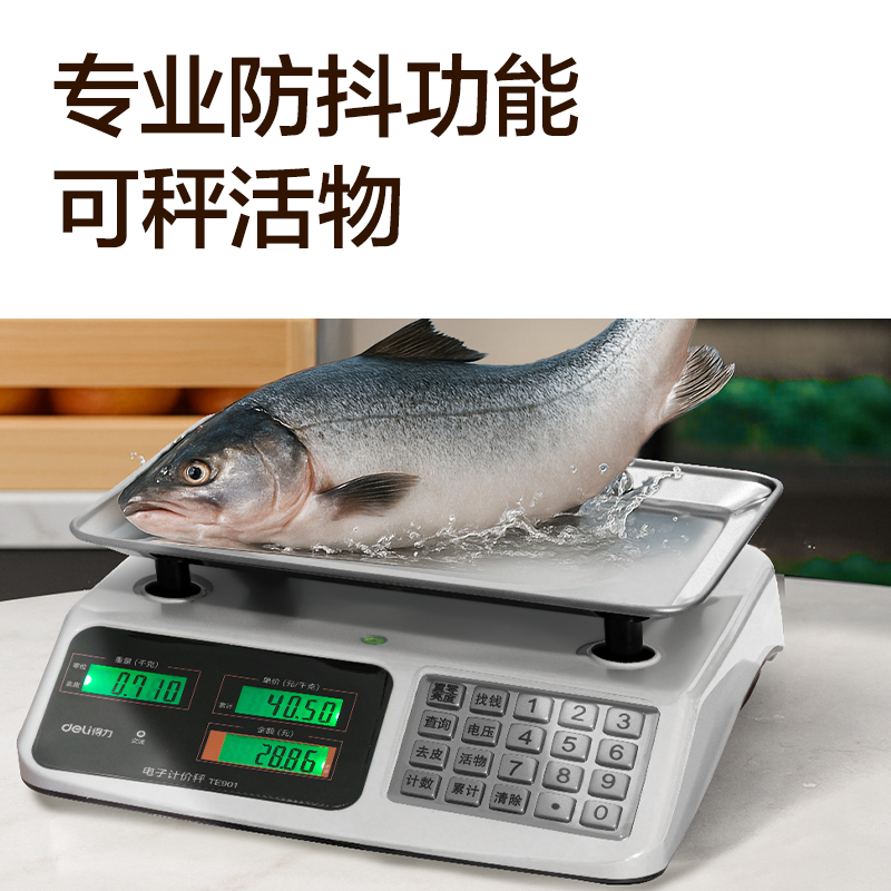 6008集团官方网站TE900电子计价秤塑胶按键(米白色)(台)