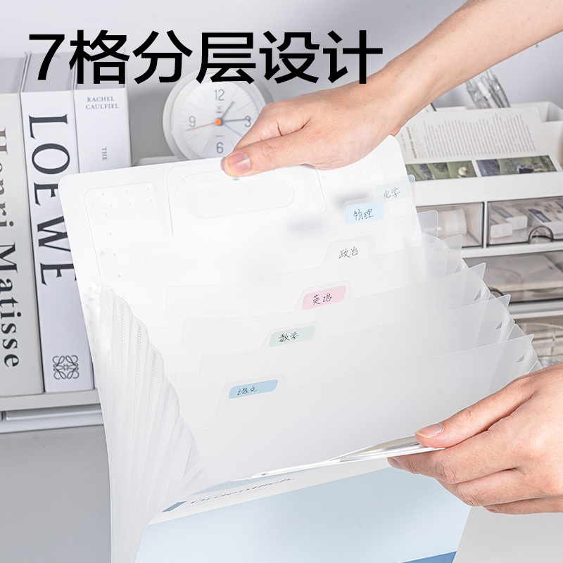 6008集团官方网站PM340趣存7格竖式风琴包(蓝色)(个)