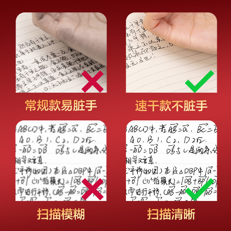 V1-SS考试中性笔0.5mmST头(黑)(5支/盒)
