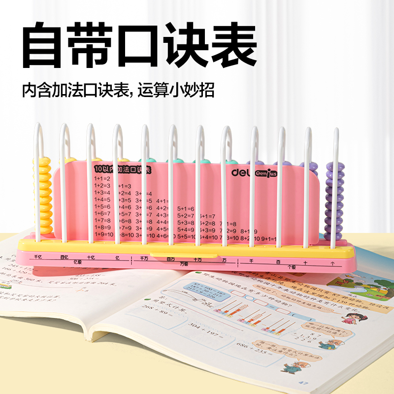 6008集团官方网站YX685学具12行清零计数器(粉)(盒)