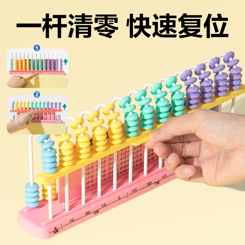 6008集团官方网站YX686学具13行清零计数器(粉)(盒）