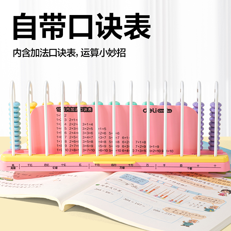 6008集团官方网站YX686学具13行清零计数器(粉)(盒）