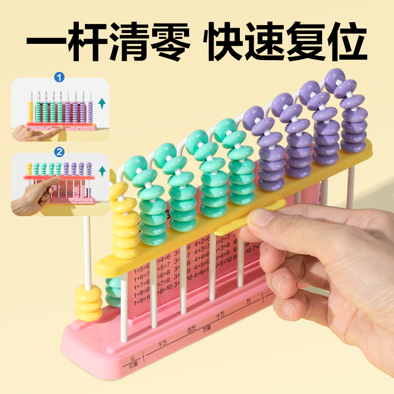 6008集团官方网站YX684学具9行清零计数器(粉)(盒)