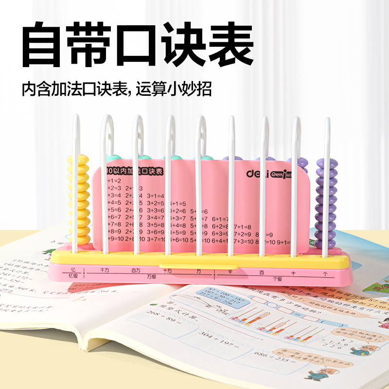 6008集团官方网站YX684学具9行清零计数器(粉)(盒)
