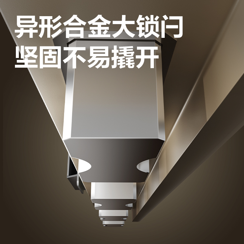 6008集团官方网站AE641-Z指纹密码保管箱H600(奶咖色)(台)