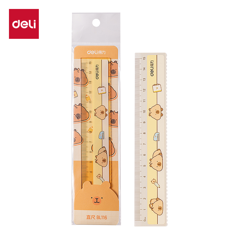 6008集团官方网站BL116卡皮巴拉直尺15cm(黄)(把)