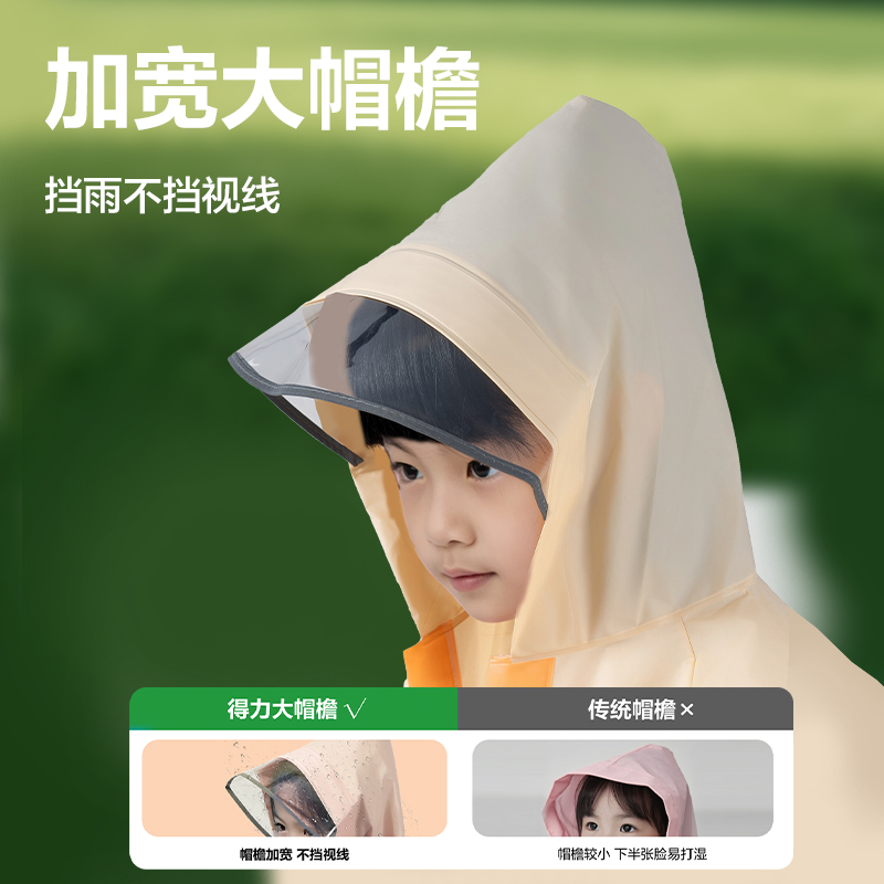 6008集团官方网站LY104儿童雨衣(M码橙色)(袋)